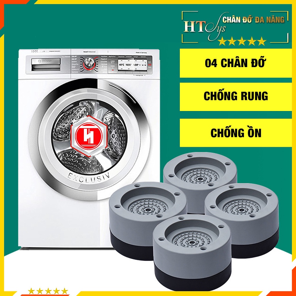 Bộ 4 miếng đệm cao su lót chân máy giặt chống rung chống ồn giá sỉ