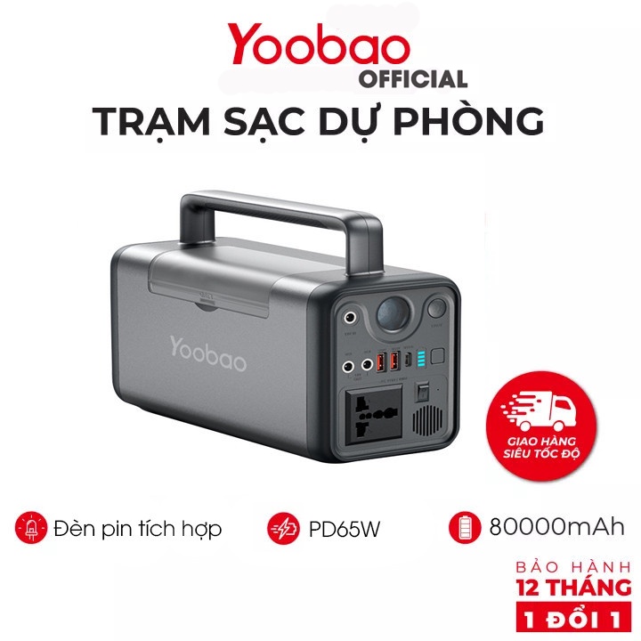 Trạm sạc dự phòng Yoobao EN300WLPD 80.000mAh dung lượng khủng-Sạc nhanh cho mọi thiết bị