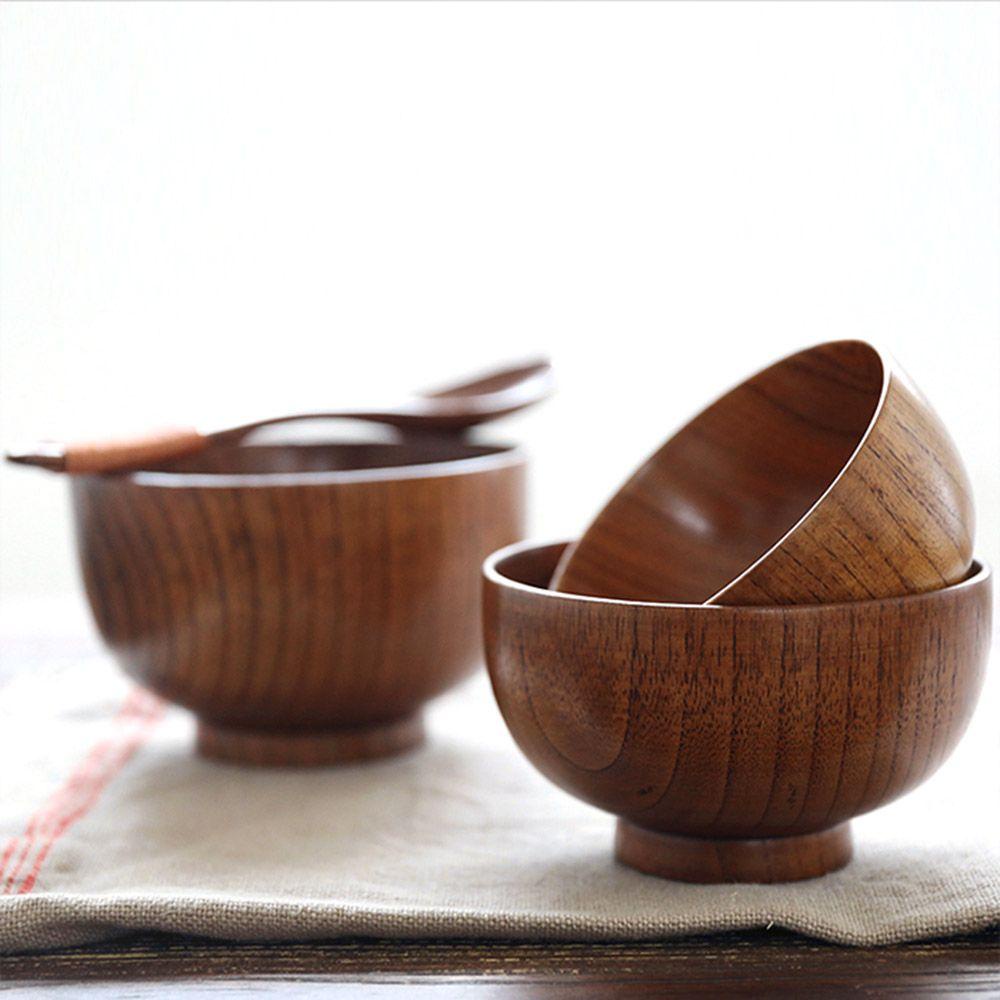 Bát Gỗ Sala / Salad / Trái Cây Thủ Công Phong Cách Nhật Bản