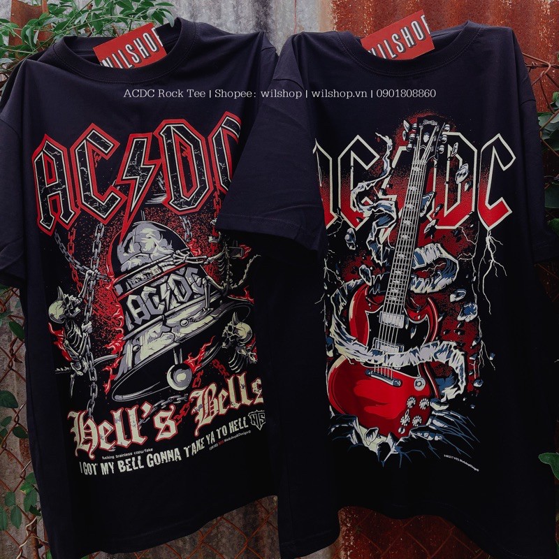 ÁO ACDC - ROCK BAND TEE - ÁO THUN ÁO PHÔNG NHẠC ROCK - ROCKTEE UNISEX