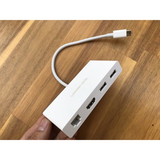 Cáp USB Type C To HDMI, Lan, Hub USB 3.0 Ugreen 40377