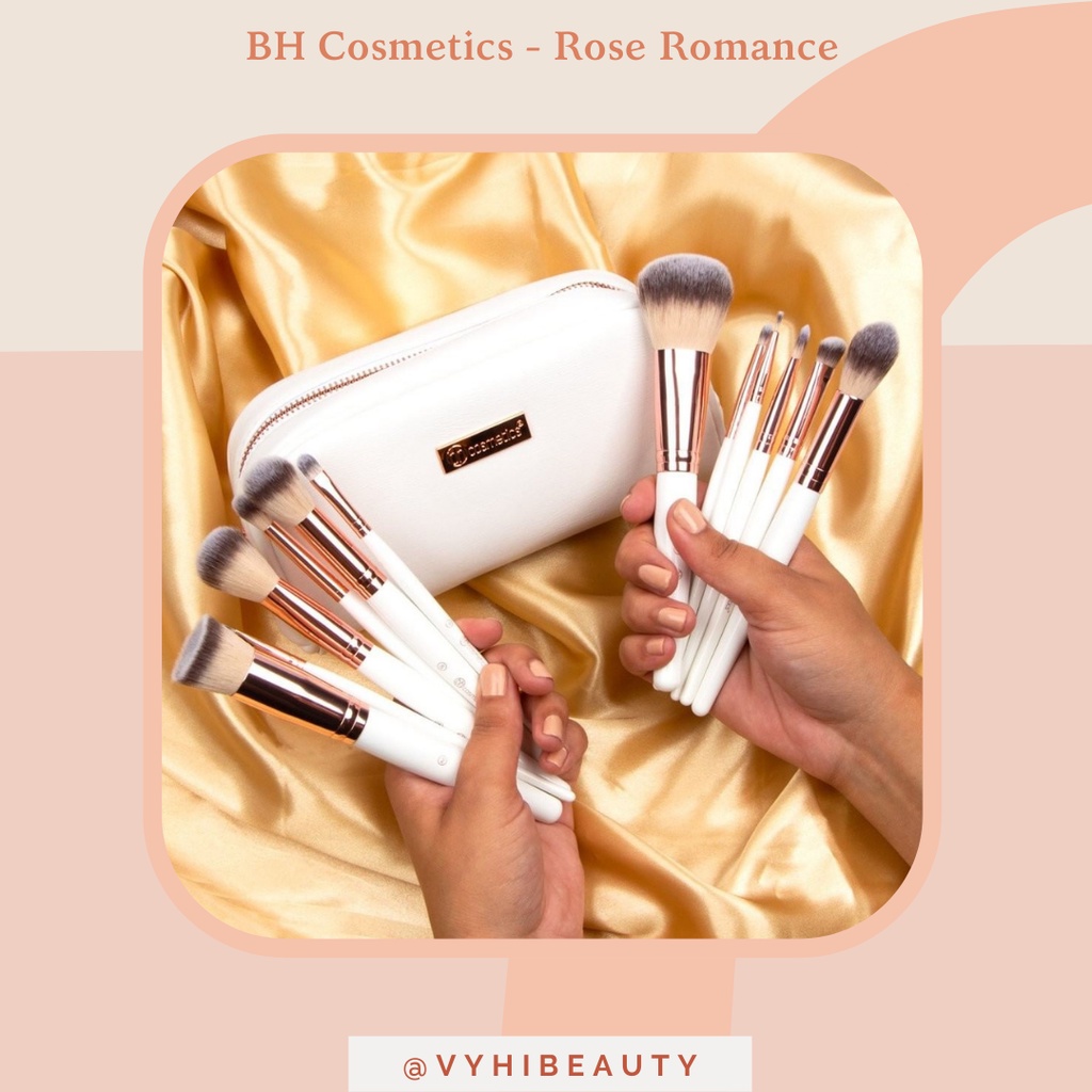 Set cọ BH Cosmetics Rose Romance 12 cây