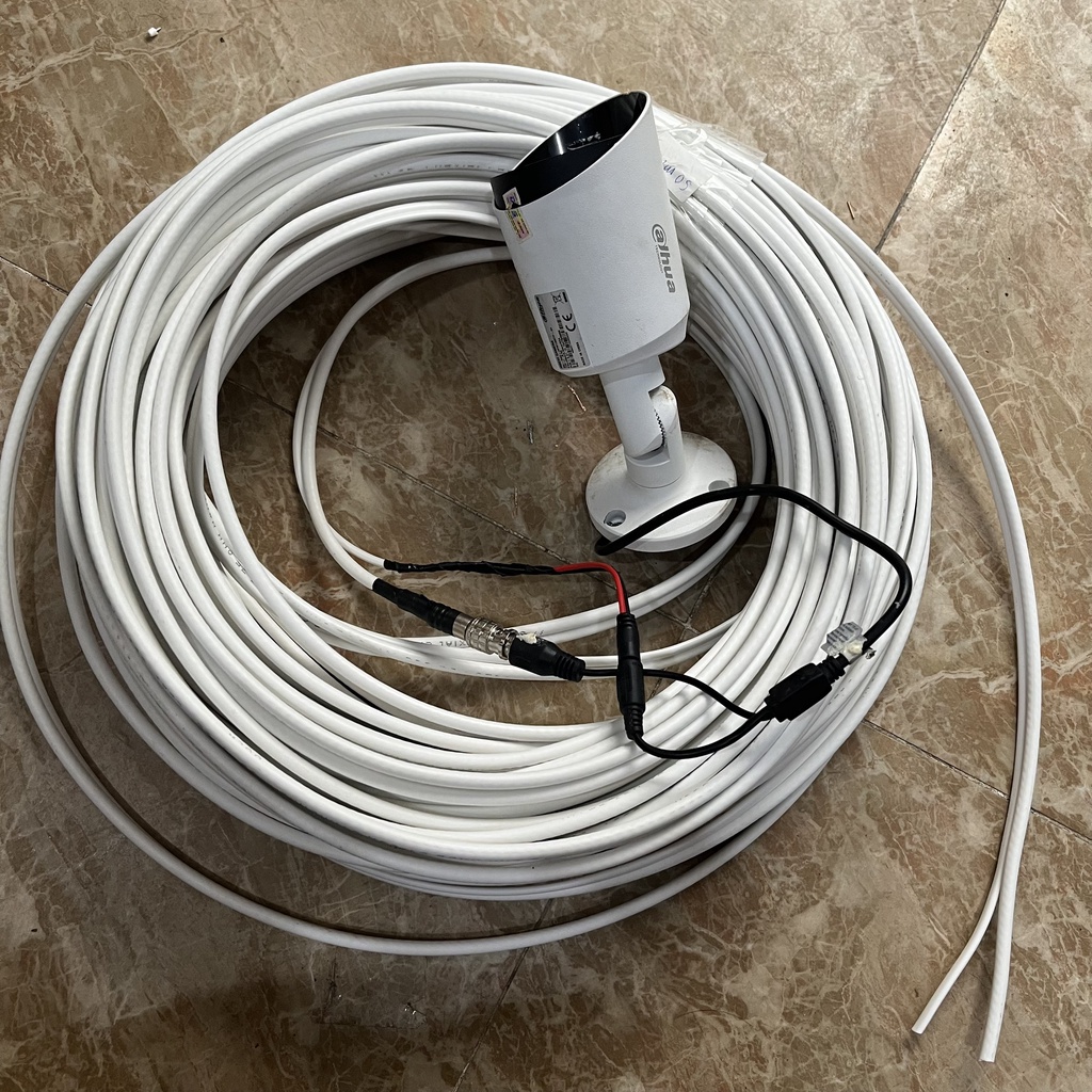 Dây cáp thi công camera, dây đồng trục liền nguồn bấm sẵn SINO 1M - 2M - 3M - 5M