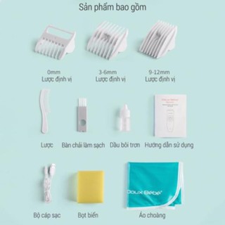 Tông đơ Chống Nước Cắt Tóc Cho Bé Doux Bebe DX 1326