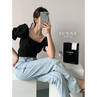 Áo croptop - Black top A06