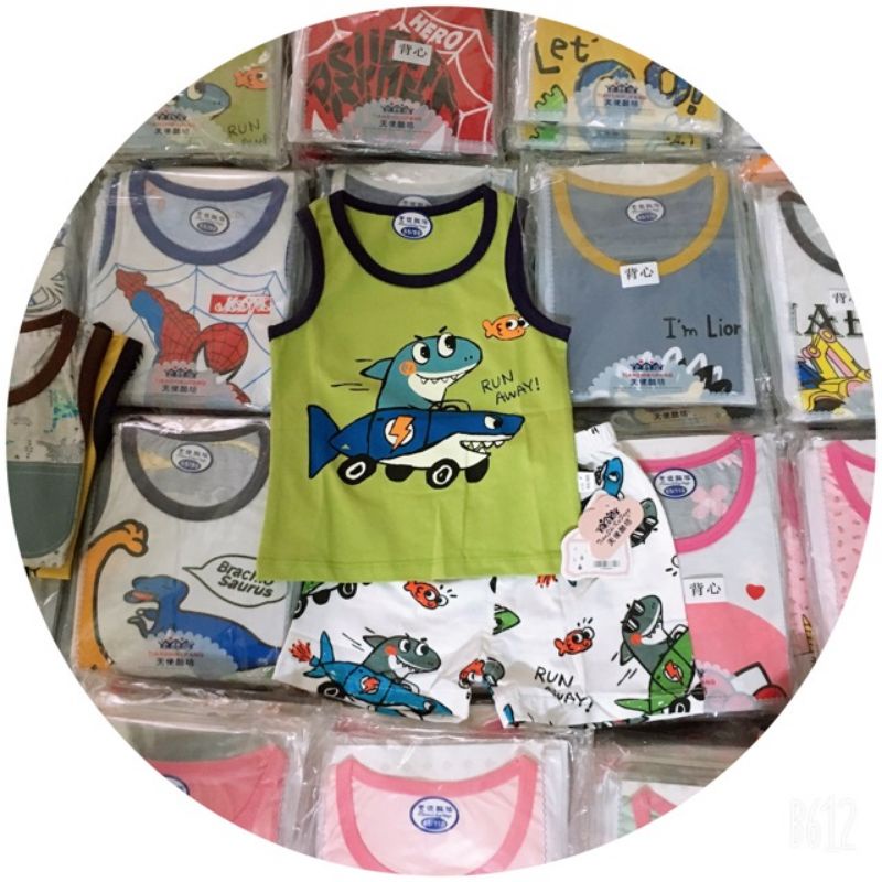 💥Sale💥 Bộ ba lỗ cotton xuất hàn 💯Hàng Quảng Châu_ Bảng 2 nhí !