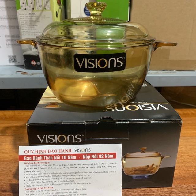 NỒI THỦY TINH VISION VS-1.5 DUNG TÍCH 1.5L BẢO HÀNH 10 NĂM NHẬP KHẨU PHÁP