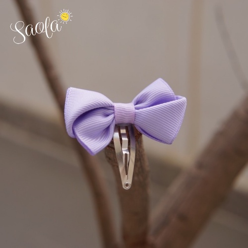 Kẹp Tóc Mái Đính Nơ Phong Cách Hàn Quốc Xinh Xắn - HP005 - SAOLA KIDS CLOTHING