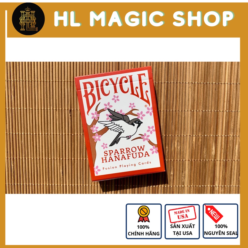 Bộ bài tây Bicycle Sparrow Hanafuda Fusion Playing Cards - Bài Mỹ - Bài Chính Hãng