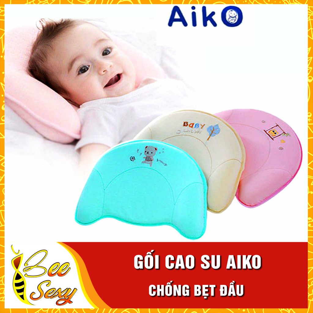 Gối Cao Su Chống Bẹt, Chống Lõm Đầu Cho Bé Aiko