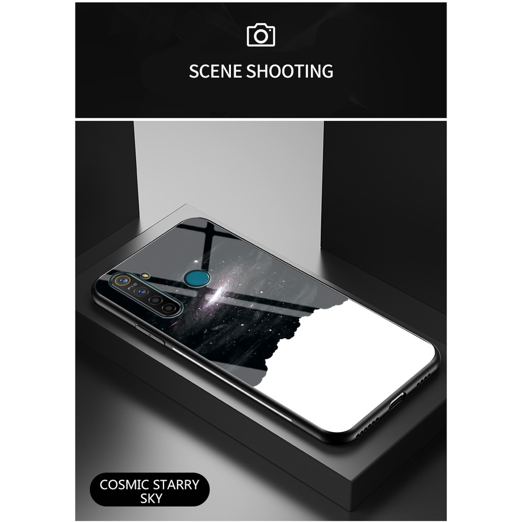 Ốp Lưng Kính Cường Lực Họa Tiết Đá Cẩm Thạch Sang Trọng Cho Oppo F15 F11 Pro F11 F9 F7 F7 Youth F5 F5 Lite