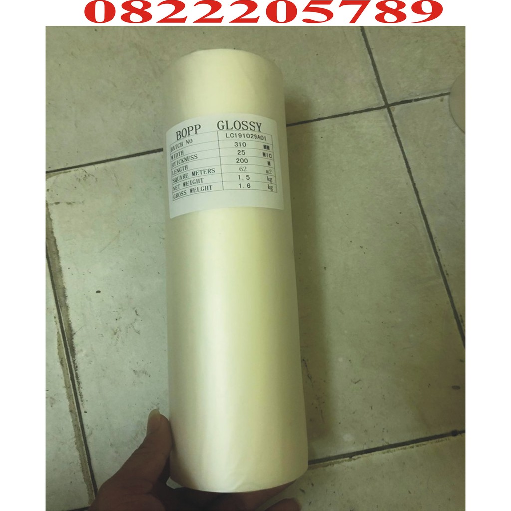 Cuận màng cán nhiệt mờ BOPP Matt khổ 31cmx200m