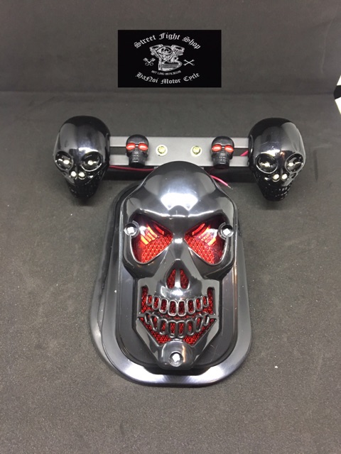 Đèn hậu led đầu lau cho các dòng xe Rebel 300-500 Harley Davidson và các dòng xe cruiser Classic