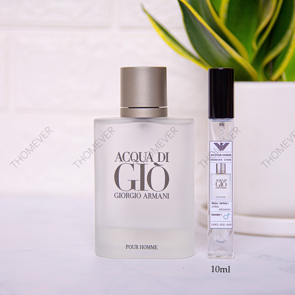 Nước hoa Armani Acqua di Giò Pour Homme Giò Trắng Mẫu Thử