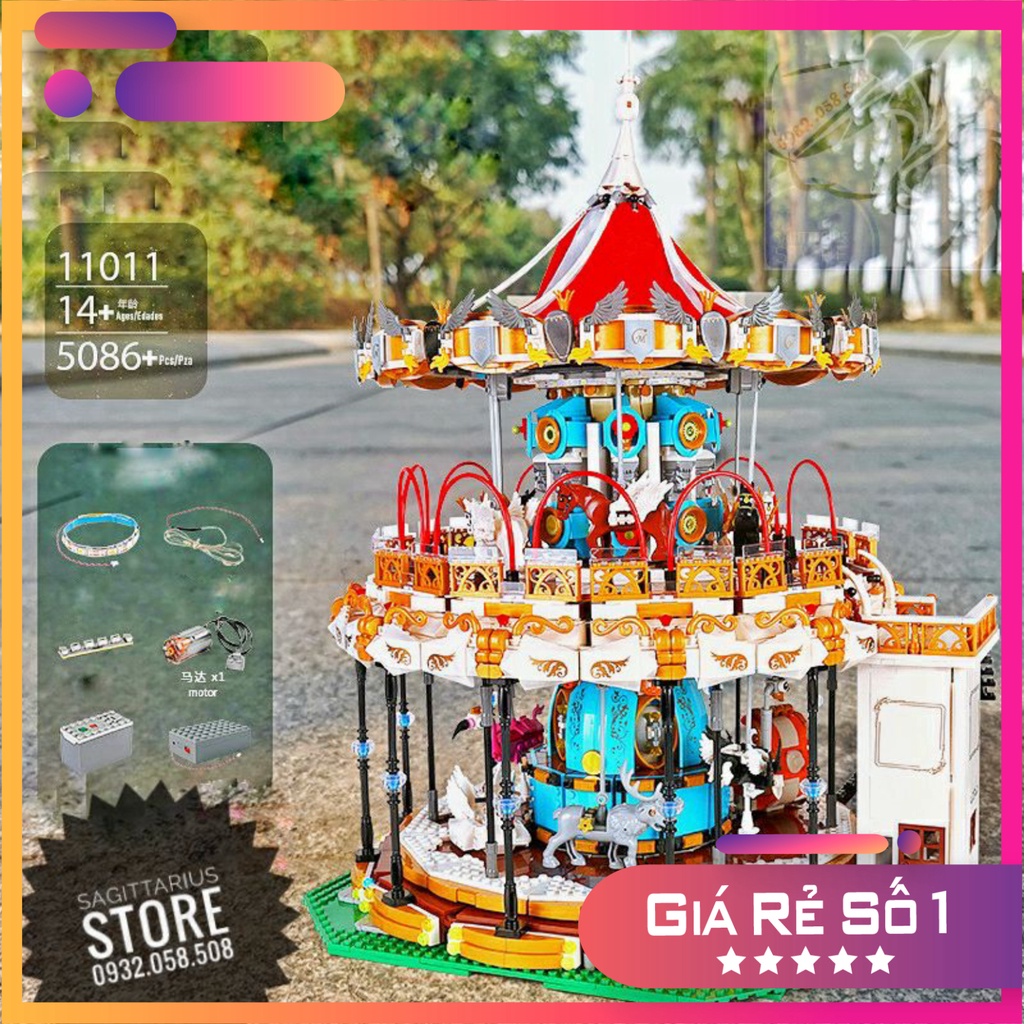 Lego Mouldking 11011 Lắp Ráp Đu Quay Công Viên