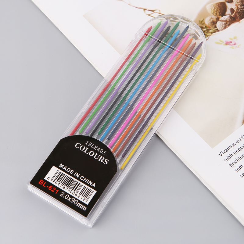 Set 12 Ruột Bút Chì Màu 2b 2.0 mm