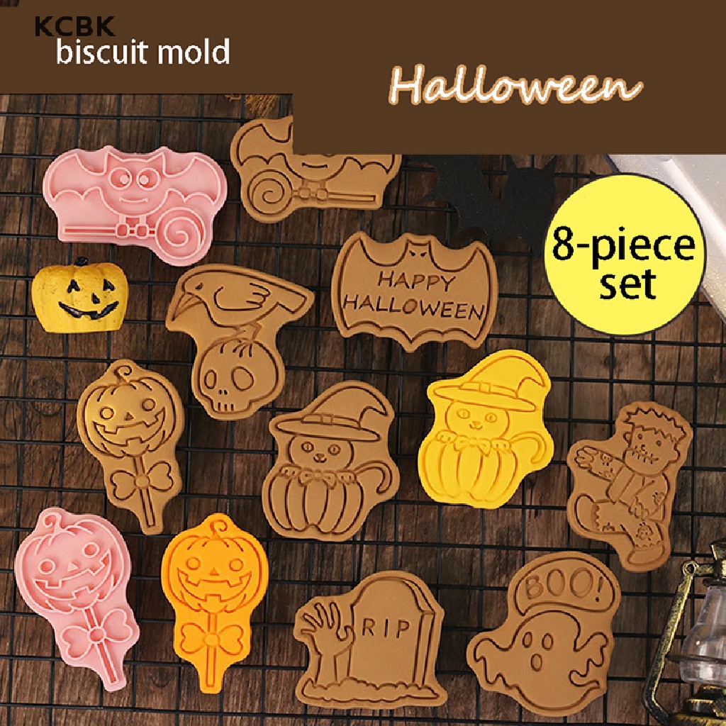 Bộ 8 Khuôn Cắt Bánh Quy Chủ Đề Halloween