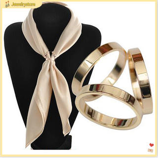 Khóa khăn choàng cổ hình tròn mạ vàng hồng thời trang
