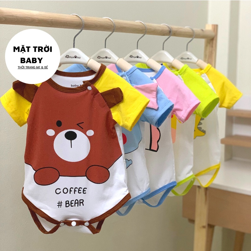 Body chip cotton thoáng mát in hình xinh cho bé 3-12kg