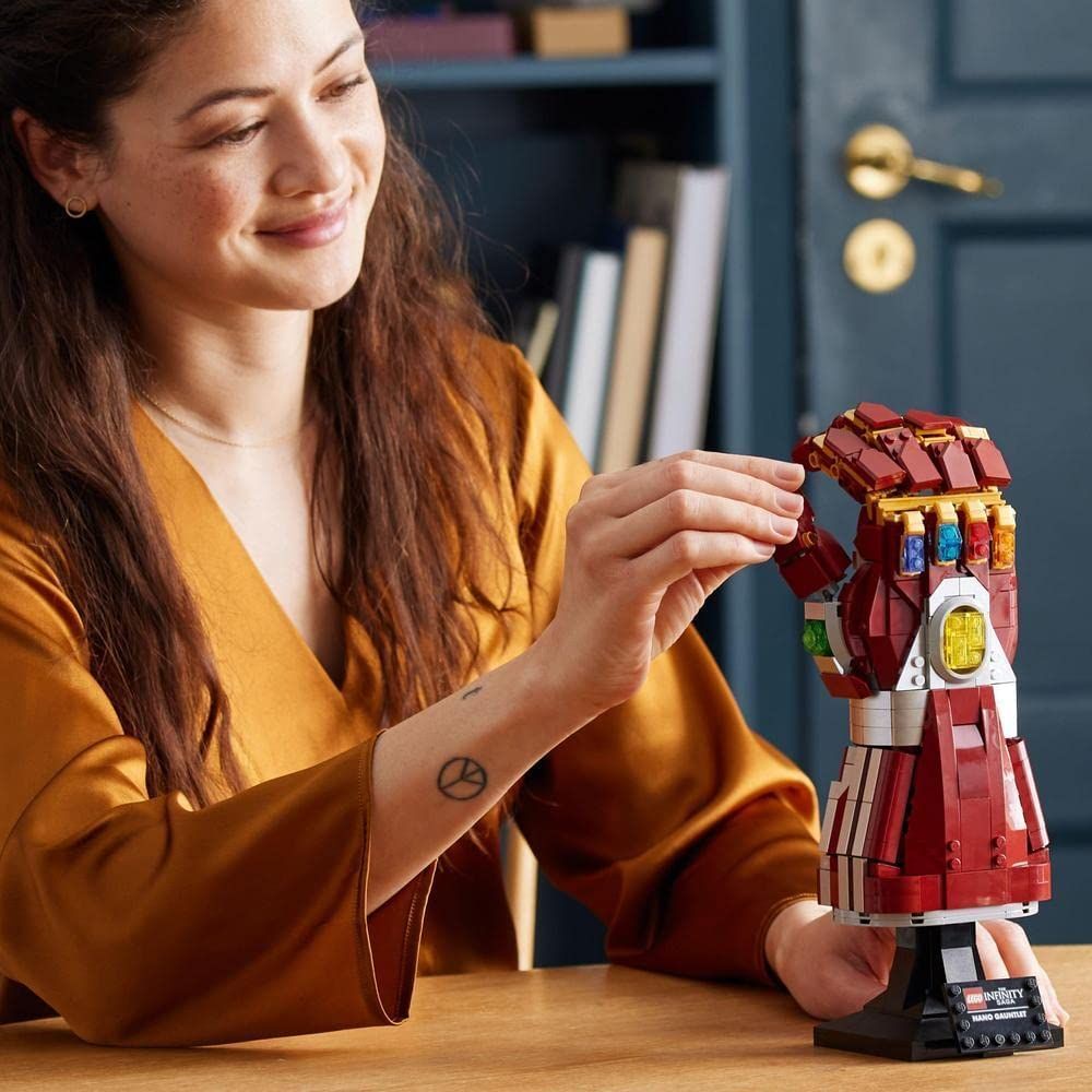 Đồ chơi Lắp ráp Mô hình 66018 90013 Găng tay vô cực của Người sắt Marvel Nano Gauntlet Fit 76223