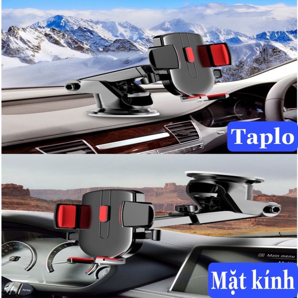 Giá đỡ điện thoại ô tô xoay 360 độ chống rung đa điểm trên taplo, gương chiếu hậu - Giá để điện thoại trên ô tô - Goteca