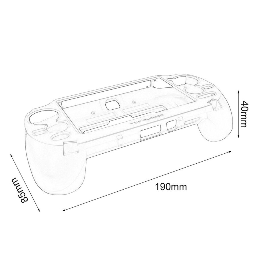 Vỏ bảo vệ tay cầm chơi game với bảo vệ nút kích hoạt L2 R2 cho Sony PS Vita 1000 PSV1000