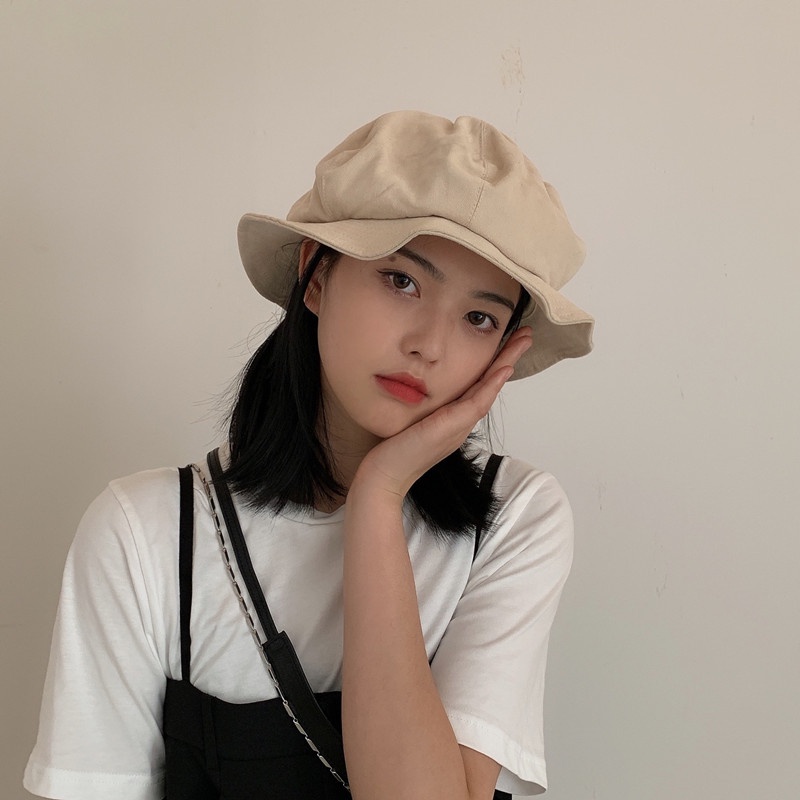 Nón Bucket Che Nắng Phong Cách Nhật Bản Đơn Giản Thời Trang Cho Nữ