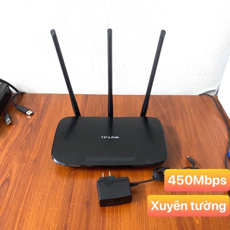 YT9 Bộ phát Wifi TPLink 3 râu XUYÊN TƯỜNG, dòng đẹp, tốc độ 450Mbps chuyên chở cực khỏe 45 YT9 | BigBuy360 - bigbuy360.vn