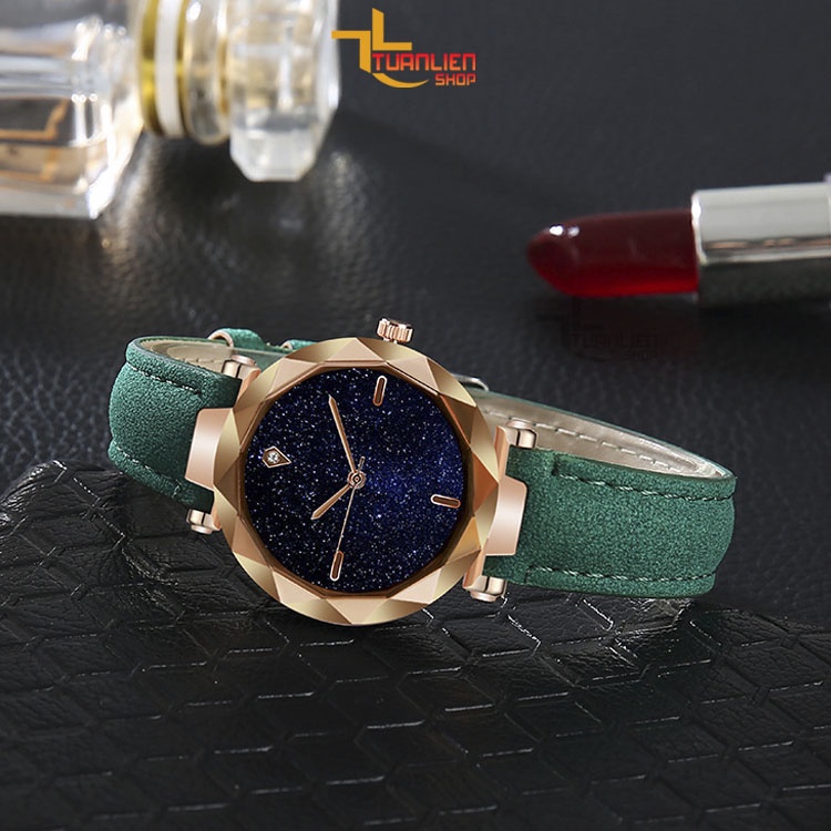 Đồng hồ nữ Jigin dây da tổng hợp ôm sát tay dễ thương cho nữ TL09 phong cách Hàn Quốc