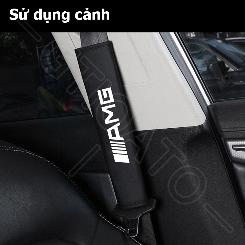 GTIOATO AMG Da DâY Đai An ToàN Ô Tô CàI DâY An ToàN Ô Tô BọC DâY An ToàN Xe HơI Phụ Kiện Oto Trang Trí Oto Phụ KiệN BêN Trong Ô Tô Cho Mercedes Benz W204 G63 GLC C200 W205 C300 AMG GLC300 E300 W213 W212