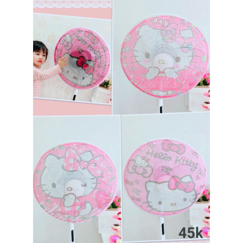 Trùm quạt hello kitty