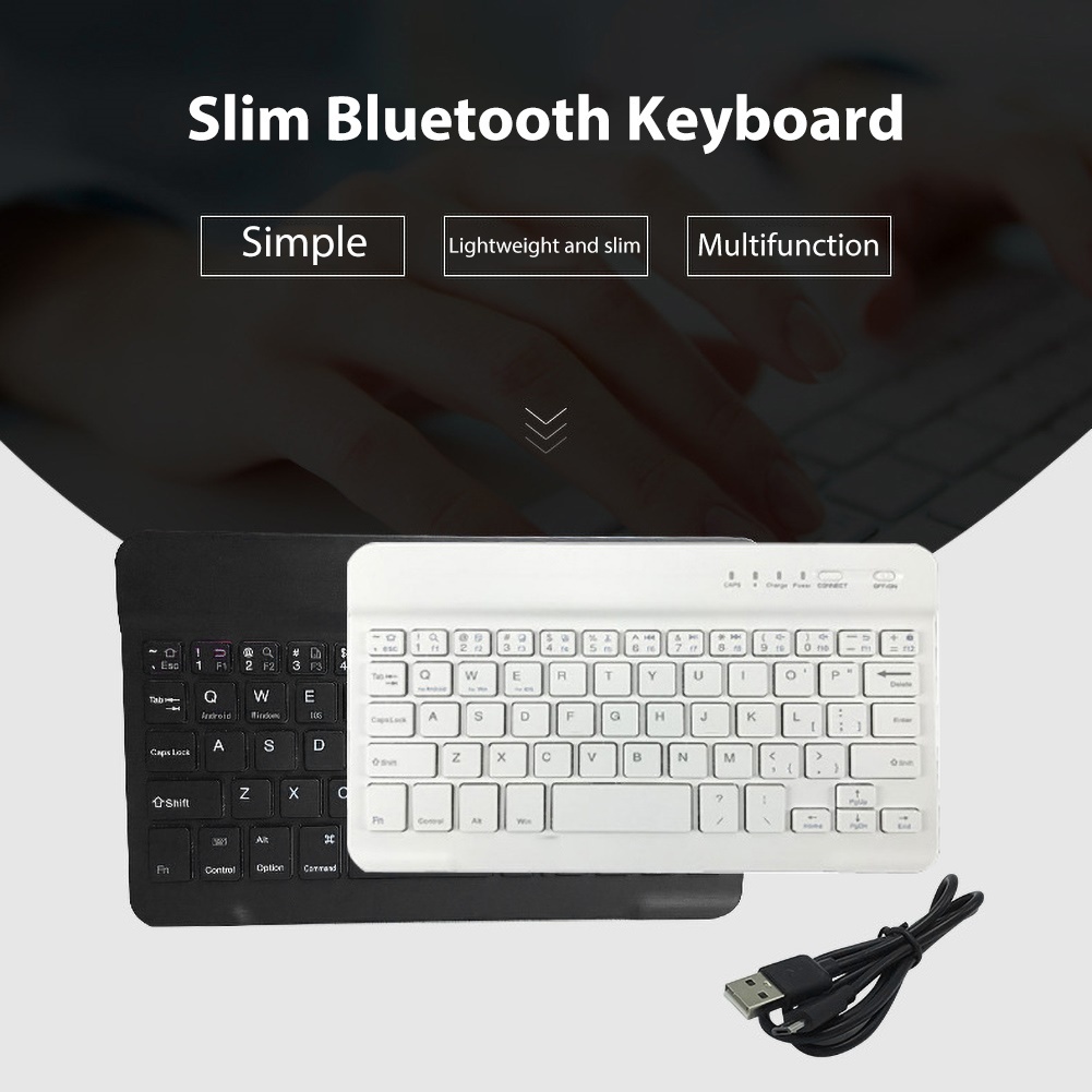 Bàn Phím Bluetooth Không Dây Siêu Mỏng 78 Phím Cho iPad Điện Thoại/Máy Tính Bảng