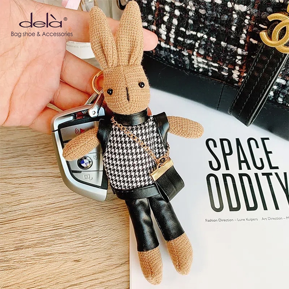 Dela Phụ Kiện Móc Khóa Hình Thỏ Dễ Thương Xinh Xắn