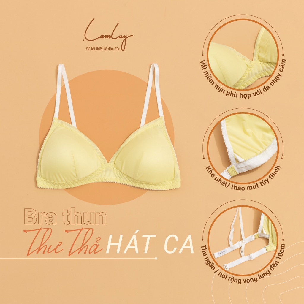 Áo lót mút mỏng bralette thun Lamluy
