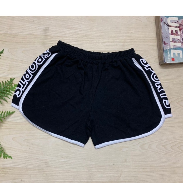 Quần đùi nữ dáng Sport - Quần Short nữ phối mầu sport có dây rút chắc chắn thoải mái vận động