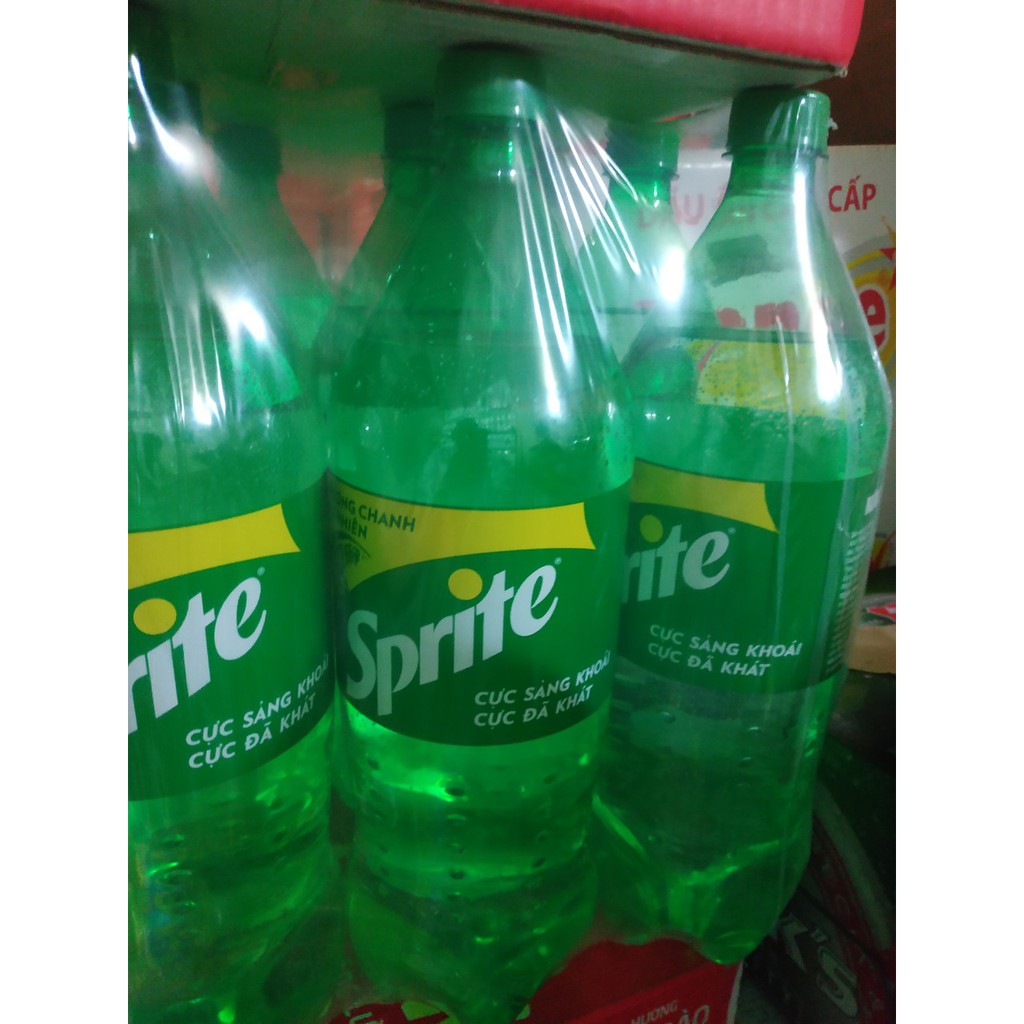 Loc 6 chai Nước ngọt sprite/Mirinda chai 1.5 lít