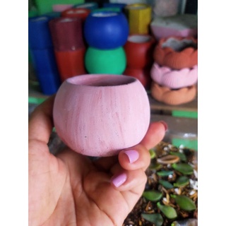 Chậu xi măng tròn bầu mini (xin đọc kỹ mô tả)