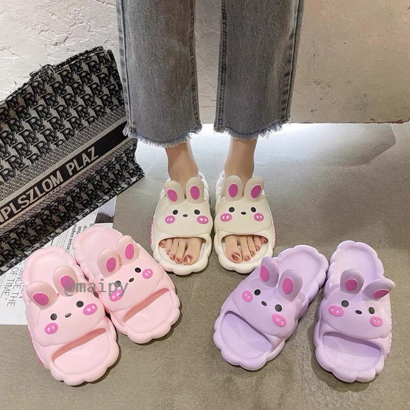 Dép đi trong nhà hình tai Thỏ Rabbit siêu nhẹ êm chân chống trượt đi trong nhà tắm Maipy DL265