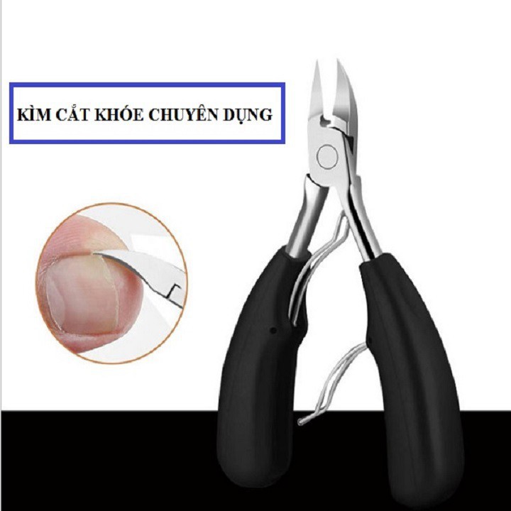 Kìm Cắt Khóe, Bấm Móng Chuyên Nghiệp, Chất Liệu Thép Cao Cấp Kèm Bao Da