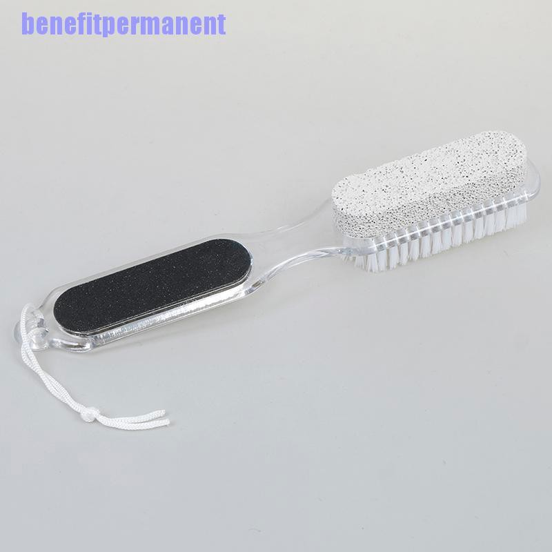 Benefitpermanent✹★ 4 In 1 Foot Brush Scrubber Feet Massage Scrub Brushes Remove Dead Skin Care