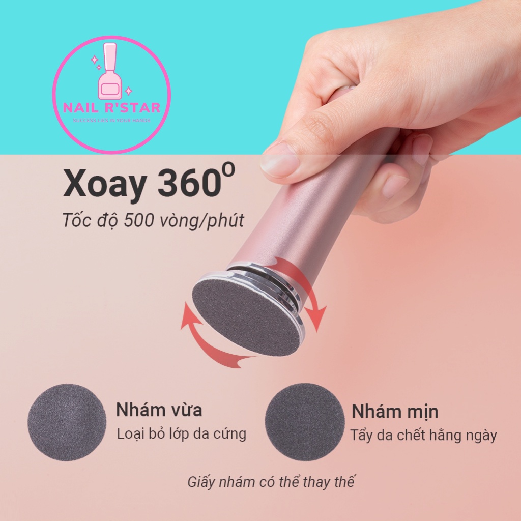 Máy chà gót chân TL-DS01 chính hãng  - Máy mài gót chân chuyên dụng ngành Nails, Spa, Thẩm mỹ