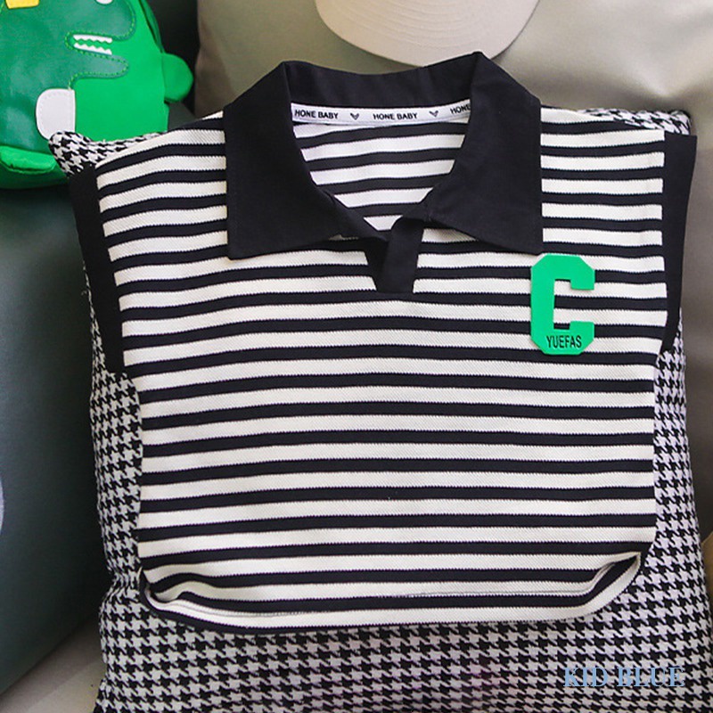 Set Áo Thun Ba Lỗ + Quần Short Màu Đen Phong Cách Phương Tây Cho Bé Trai