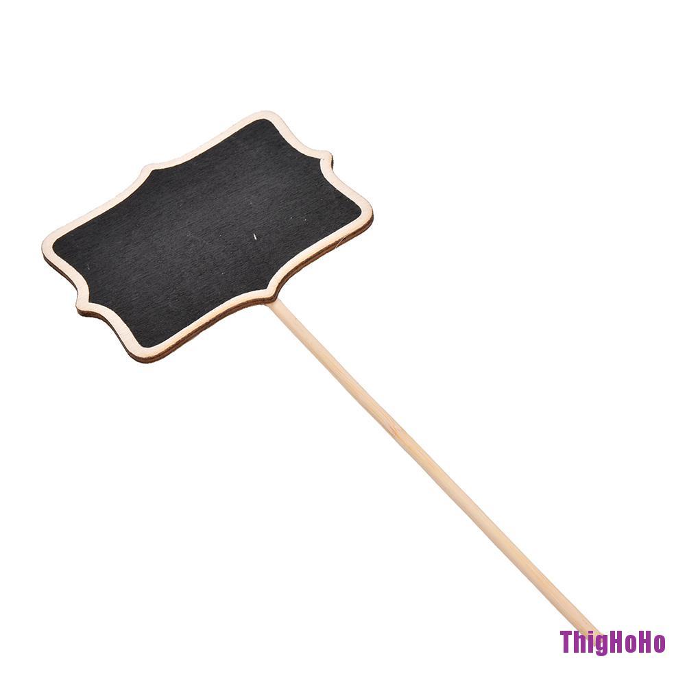Set 1 / 10 Bảng Đen Mini Hình Chữ Nhật Dùng Trang Trí Tiệc Cưới
