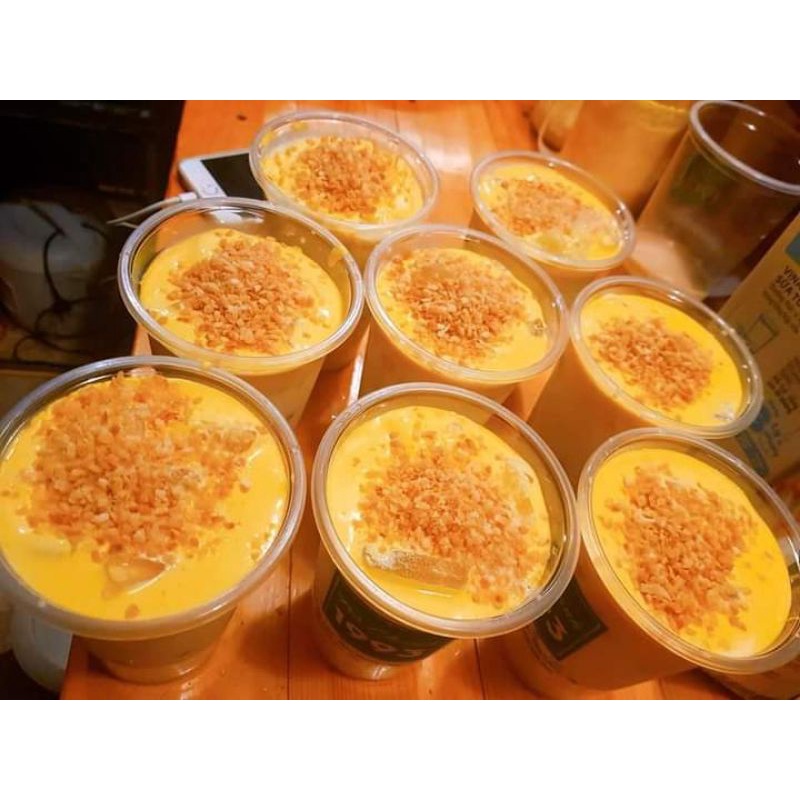 set trà sữa kem dừa nướng hot hit