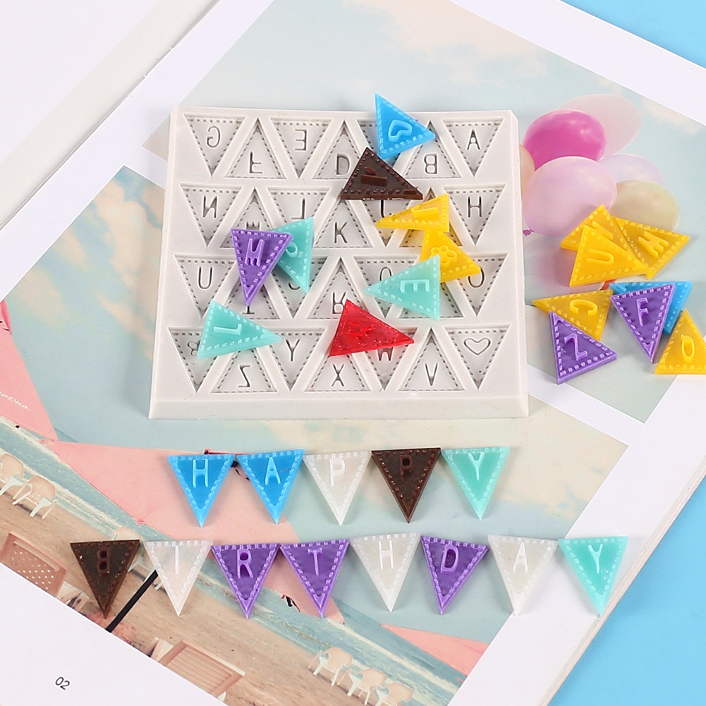 Khuôn Silicone Làm Bánh Tạo Hình Chữ Cái Tiếng Anh Tiện Dụng