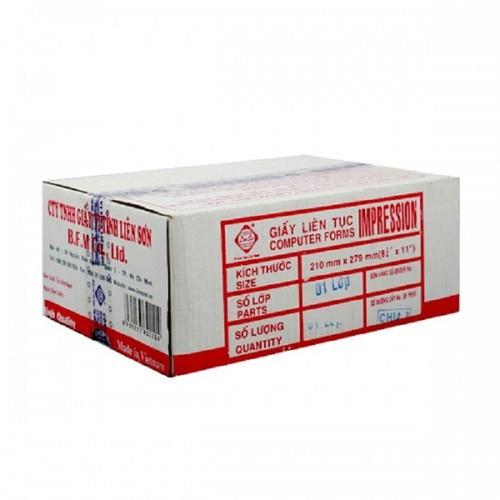 Giấy liên tục Liên Sơn 210x279mm - 2-3-4 liên