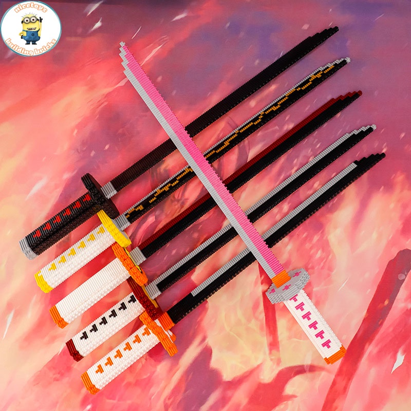 Đồ Chơi Lắp Ráp Kiểu LEGO Kiếm Katana Của Các Nhân Vật Trong Phim Hoạt Hình Đảo Hải Tặc THE ONE PIECE Với 300+ PCS