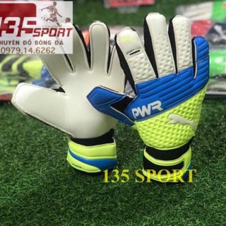 12-12 NEW HOT- Găng tay thủ môn Puma 3 khoang trắng xanh chuối bán chạy Đẹp ..