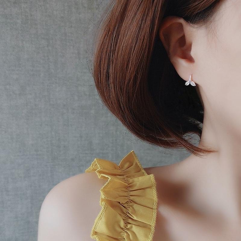 Bông tai nữ đẹp bạc ta thật 925 dễ thương phong cách Hàn Quốc cá tính