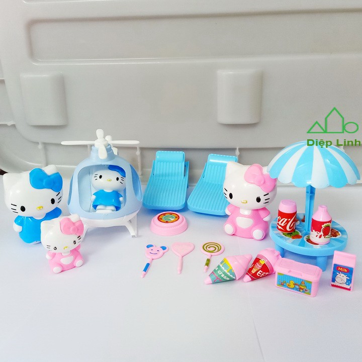 Đồ Chơi Máy Bay Kitty Xích Đu Cho Bé Diệp Linh